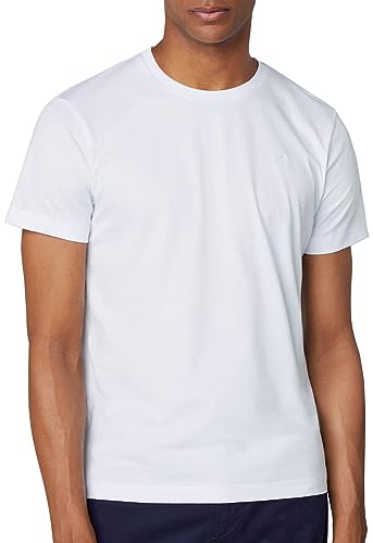Hackett London Herren Pima Cotton Tee T-Shirt, White (White), im Sale
